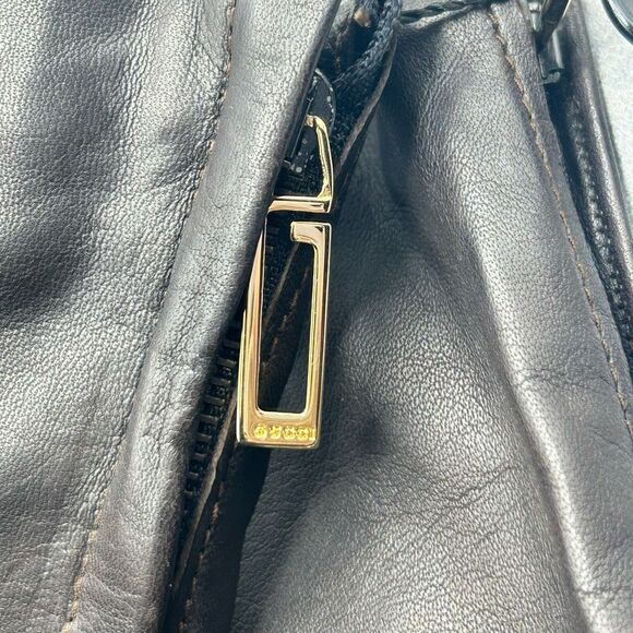 NWT Gucci Black Genuine Leather Nappa Gloves Size 6.5 G Logo Side Zip With Box - Picture 10 of 15